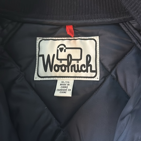 Woolrich navy bomber puffer-rare style - Picture 2 of 7